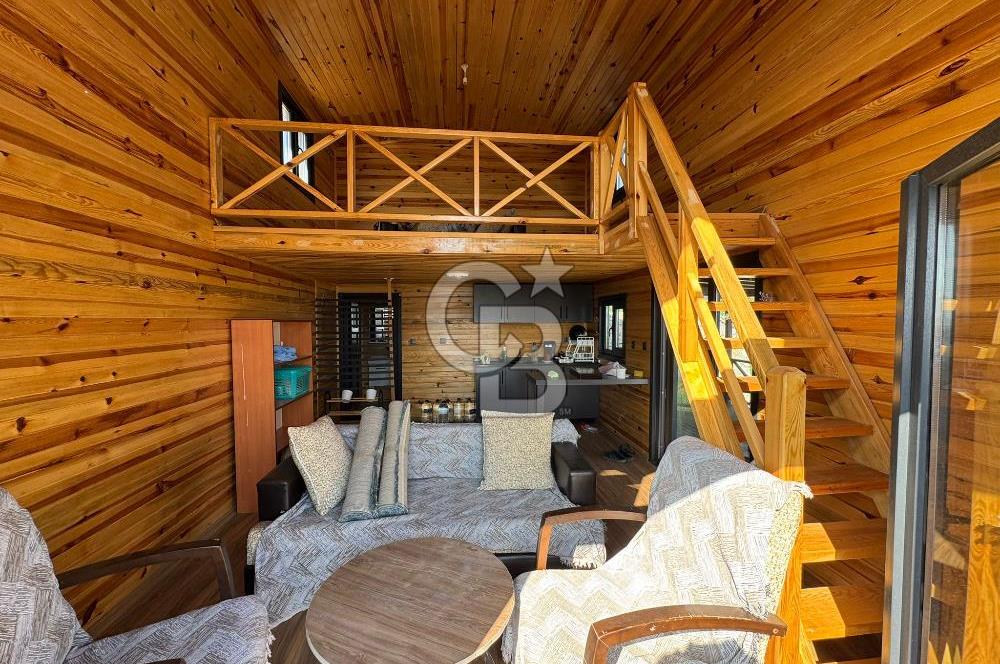 CB BLACK'TAN İSMETİYE'DE ÇİM ÇİT ÇEVRİLİ SATILIK BUNGALOV