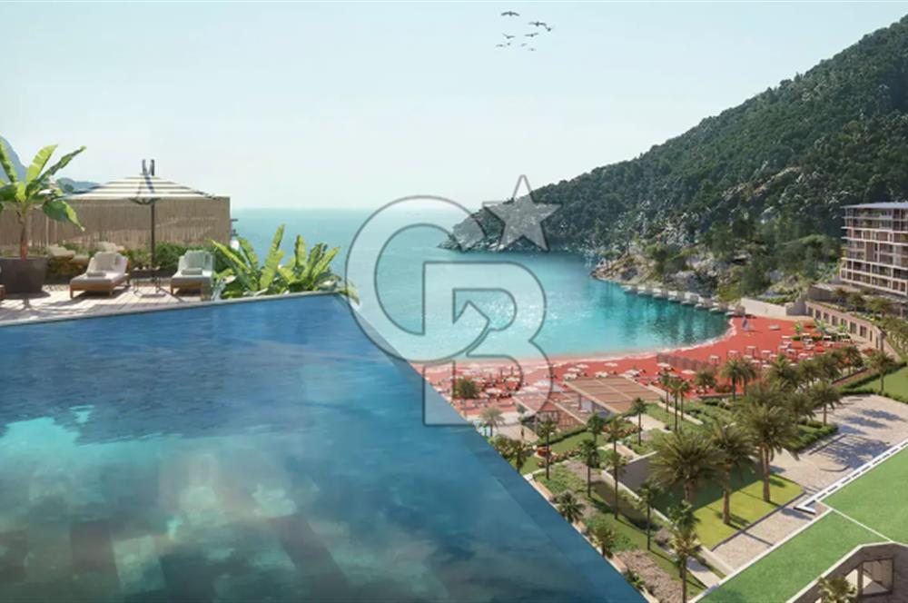SİNPAŞ KIZILBÜK MARMARİS YAZ DÖNEMİ SATILIK DENİZ MANZARALI  DEVREMÜLK 