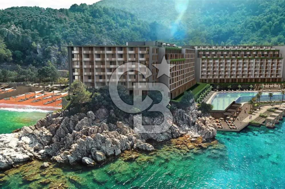SİNPAŞ KIZILBÜK MARMARİS YAZ DÖNEMİ SATILIK DENİZ MANZARALI  DEVREMÜLK 