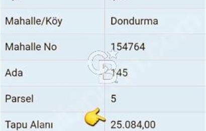 LAPSEKİ KÖPRÜ GÜZERGAHI"DONDURMA KÖYÜ'NDE"25 DÖNÜM SÜPER ARAZİ.