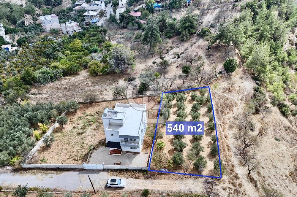 TOROSLAR KAŞLI’DA MANZARALI 540 m² SATILIK KÖŞEBAŞI ARAZİ