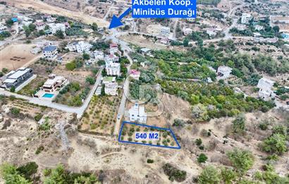 TOROSLAR KAŞLI’DA MANZARALI 540 m² SATILIK KÖŞEBAŞI ARAZİ