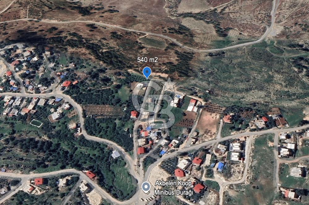 TOROSLAR KAŞLI’DA MANZARALI 540 m² SATILIK KÖŞEBAŞI ARAZİ