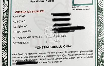 ETİK TEAM'DEN ACİL!! DİKİLİ DE 500 METRE KARE KOOP. HİSSESİ