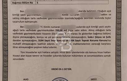 ORHANLI'DA 250m2 ARSA