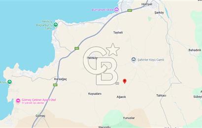 BALIKESİR- BURHANİYE AĞACIK KÖYALTI MEVKİİNDE SATILIK PALAMUTLU TARLA