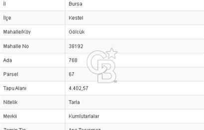 KESTEL GÖLCÜK SATILIK FIRSAT ARAZİ