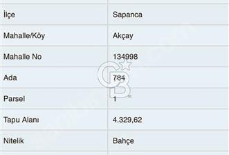 Sapanca Akçay kaçırılmayacak fırsat 