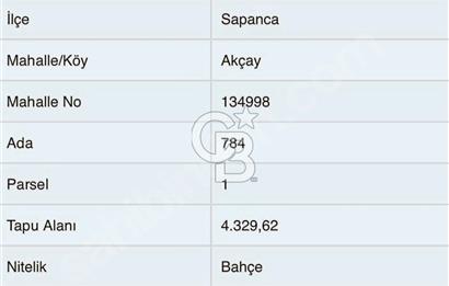 Sapanca Akçay kaçırılmayacak fırsat