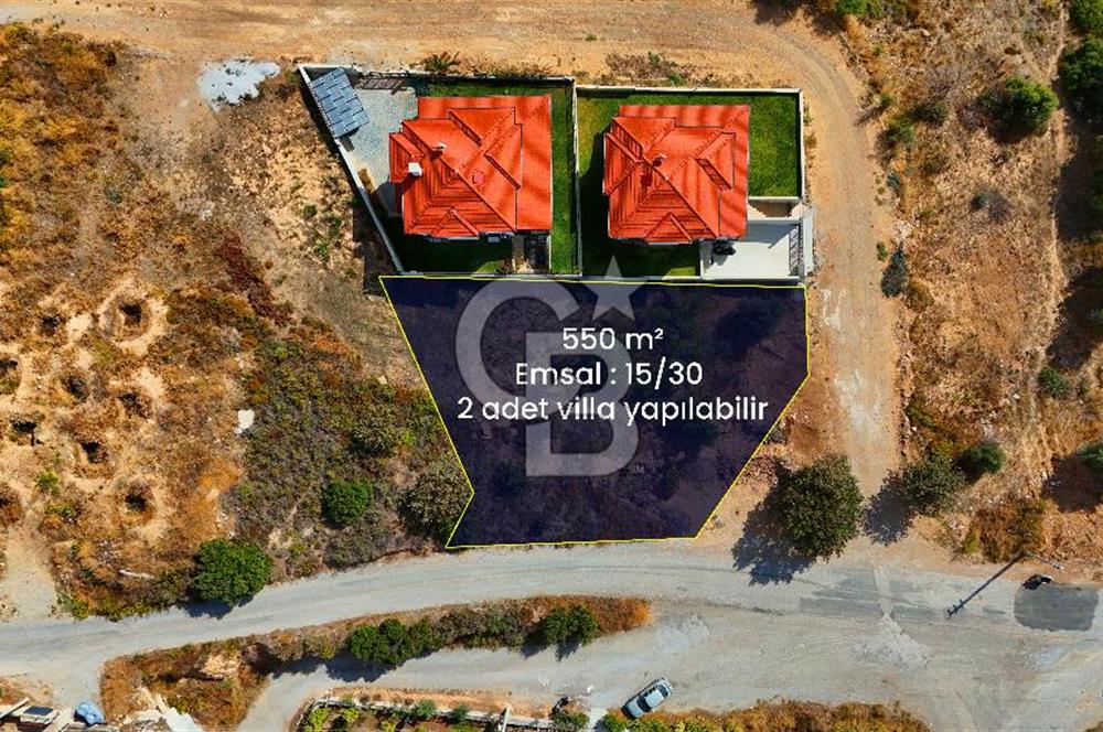 Datça Burgaz'da Satılık 550 m² İmarlı Arsa - Köşe Parsel