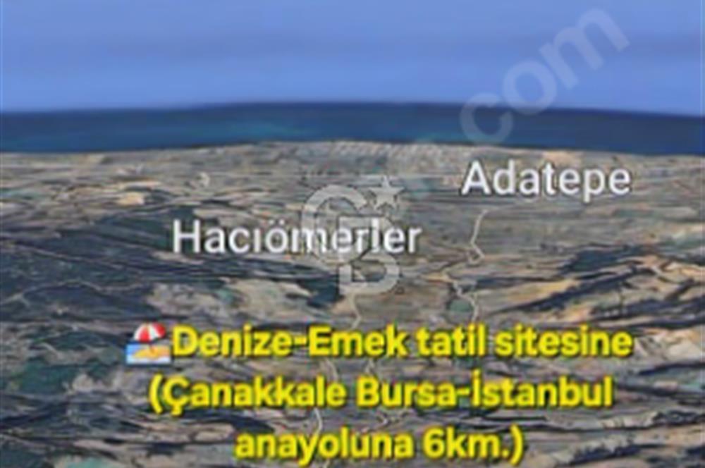 ÇANAKKALE/LAPSEKİ/ADATEPE'DE DENİZE 6KM.85 DÖNÜM MUHTEŞEM ARAZİ.