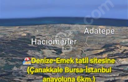 ÇANAKKALE/LAPSEKİ/ADATEPE'DE DENİZE 6KM.85 DÖNÜM MUHTEŞEM ARAZİ.