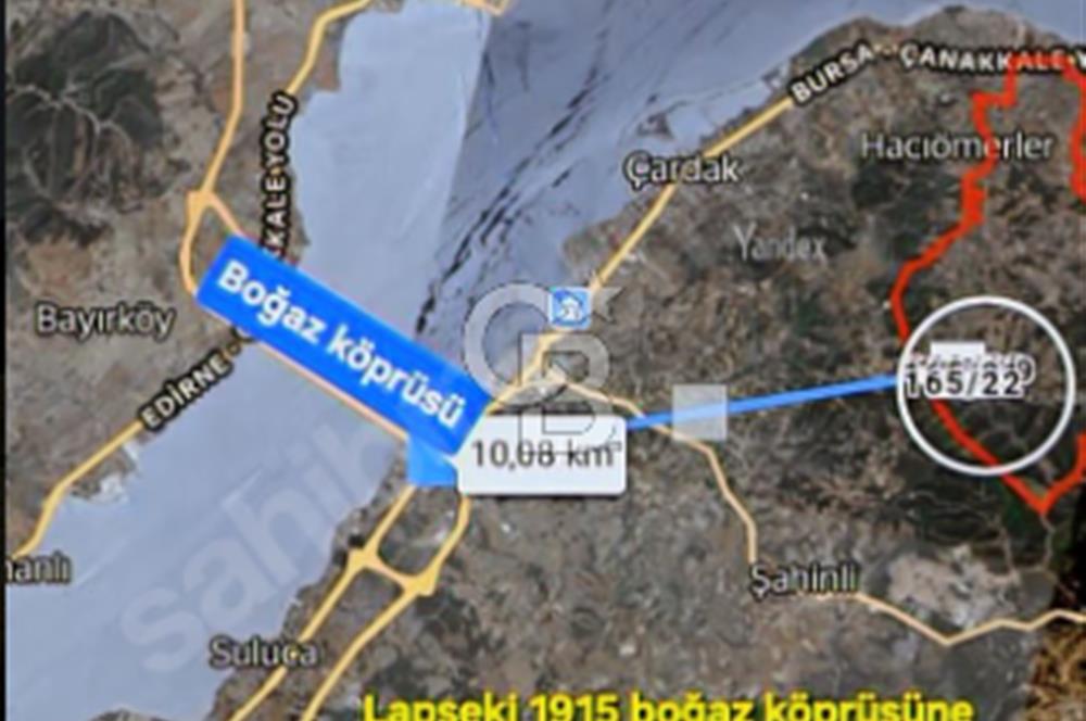 ÇANAKKALE/LAPSEKİ/ADATEPE'DE DENİZE 6KM.85 DÖNÜM MUHTEŞEM ARAZİ.