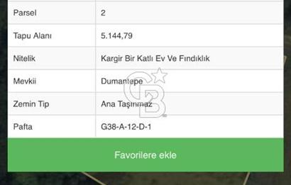 ORDU AKKUŞ'DA SATILIK FINDIKLIK
