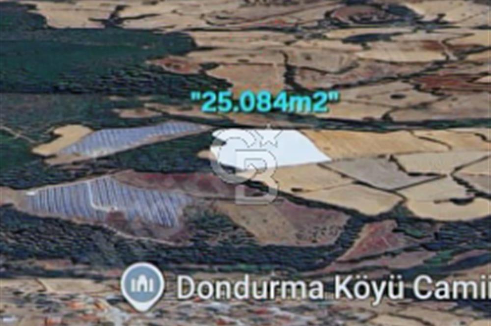 LAPSEKİ KÖPRÜ GÜZERGAHI"DONDURMA KÖYÜ'NDE"25 DÖNÜM SÜPER ARAZİ.