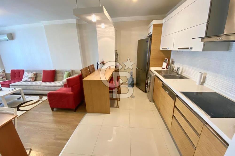 İZMİR Mavişehir MODERN 1'de HAVUZ CEPHE 1+1 EŞYALI KİRALIK DAİRE