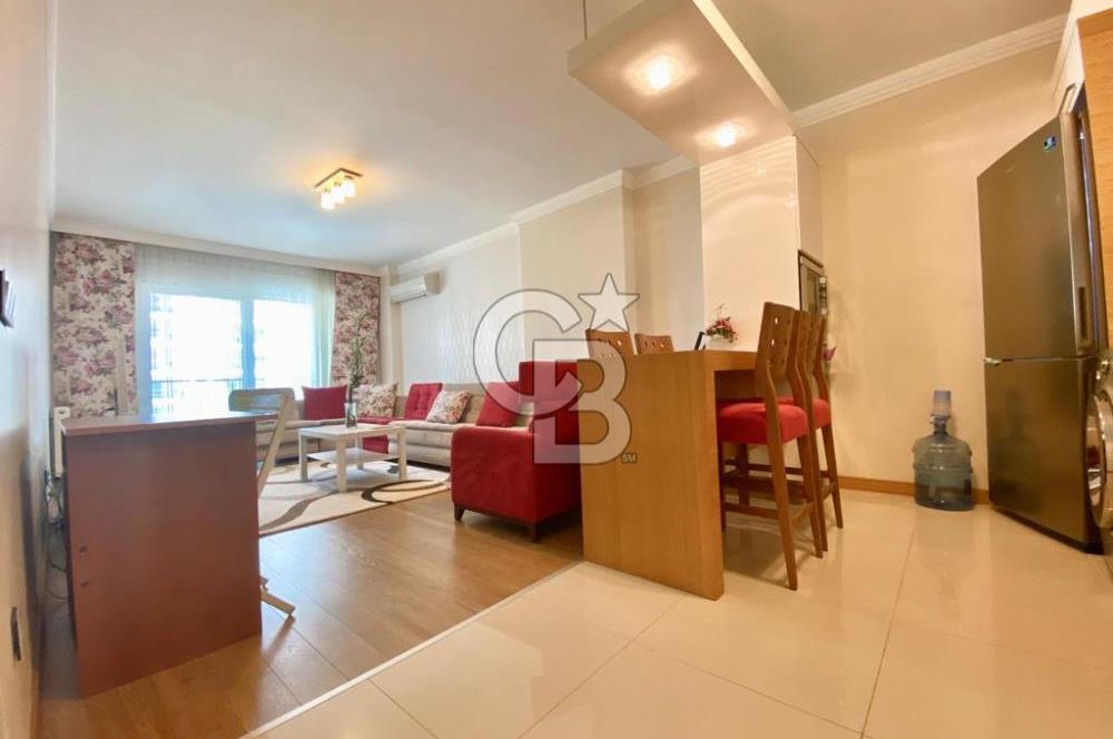 İZMİR Mavişehir MODERN 1'de HAVUZ CEPHE 1+1 EŞYALI KİRALIK DAİRE