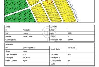 10 KAT İMARLI 2X518m² 2 PARSEL YATIRIMLIK 3 CEPHE YOL KÖŞE ARSA