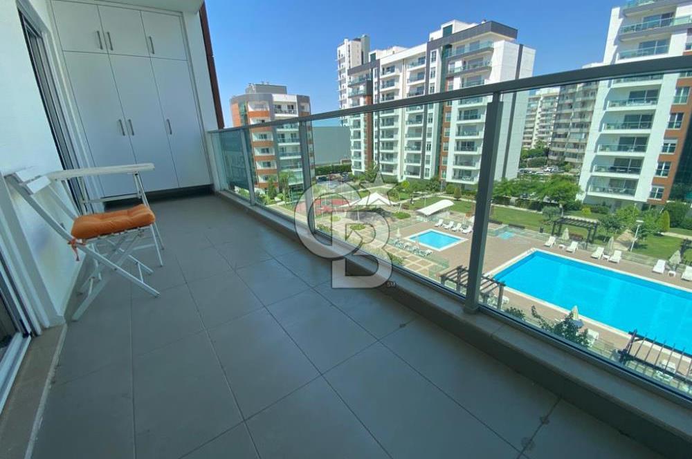 İZMİR Mavişehir MODERN 1'de HAVUZ CEPHE 1+1 EŞYALI KİRALIK DAİRE