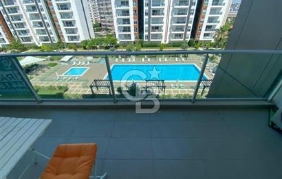 İZMİR Mavişehir MODERN 1'de HAVUZ CEPHE 1+1 EŞYALI KİRALIK DAİRE