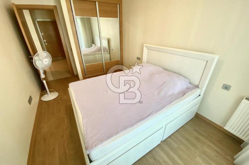 İZMİR Mavişehir MODERN 1'de HAVUZ CEPHE 1+1 EŞYALI KİRALIK DAİRE