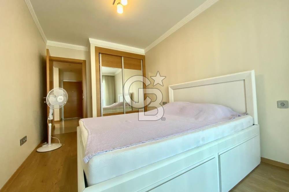 İZMİR Mavişehir MODERN 1'de HAVUZ CEPHE 1+1 EŞYALI KİRALIK DAİRE