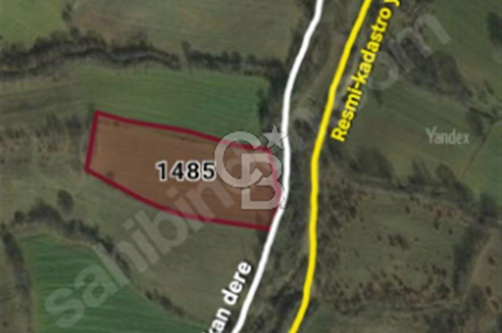 ÇANAKKALE/BİGA'DA DEREYE CEPHE,YOLU OLAN "5550M2"HARİKA ARAZİ.