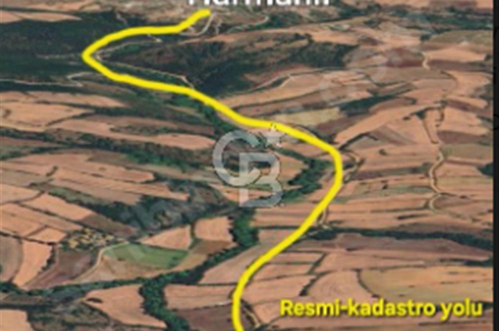 ÇANAKKALE/BİGA'DA DEREYE CEPHE,YOLU OLAN "5550M2"HARİKA ARAZİ.