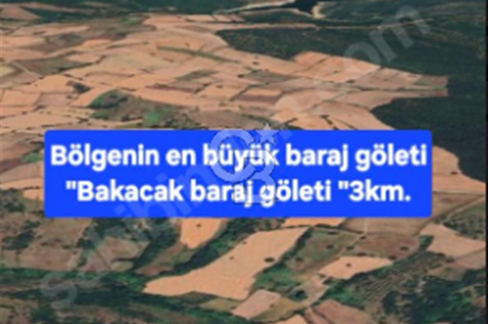 ÇANAKKALE/BİGA'DA DEREYE CEPHE,YOLU OLAN "5550M2"HARİKA ARAZİ.