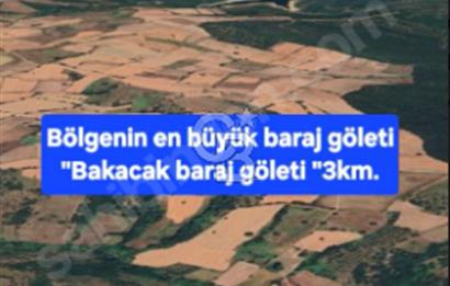 ÇANAKKALE/BİGA'DA DEREYE CEPHE,YOLU OLAN "5550M2"HARİKA ARAZİ.