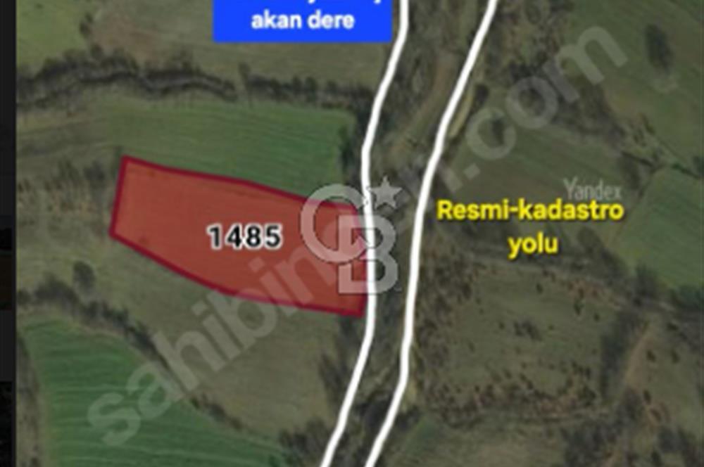 ÇANAKKALE/BİGA'DA DEREYE CEPHE,YOLU OLAN "5550M2"HARİKA ARAZİ.
