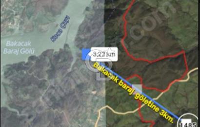 ÇANAKKALE/BİGA'DA DEREYE CEPHE,YOLU OLAN "5550M2"HARİKA ARAZİ.
