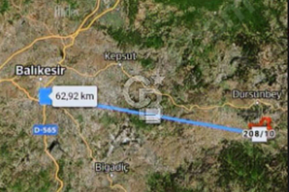 Balıkesir/Dursunbey Aşağıyağcılar'da asfalta cepheli 1741m2...