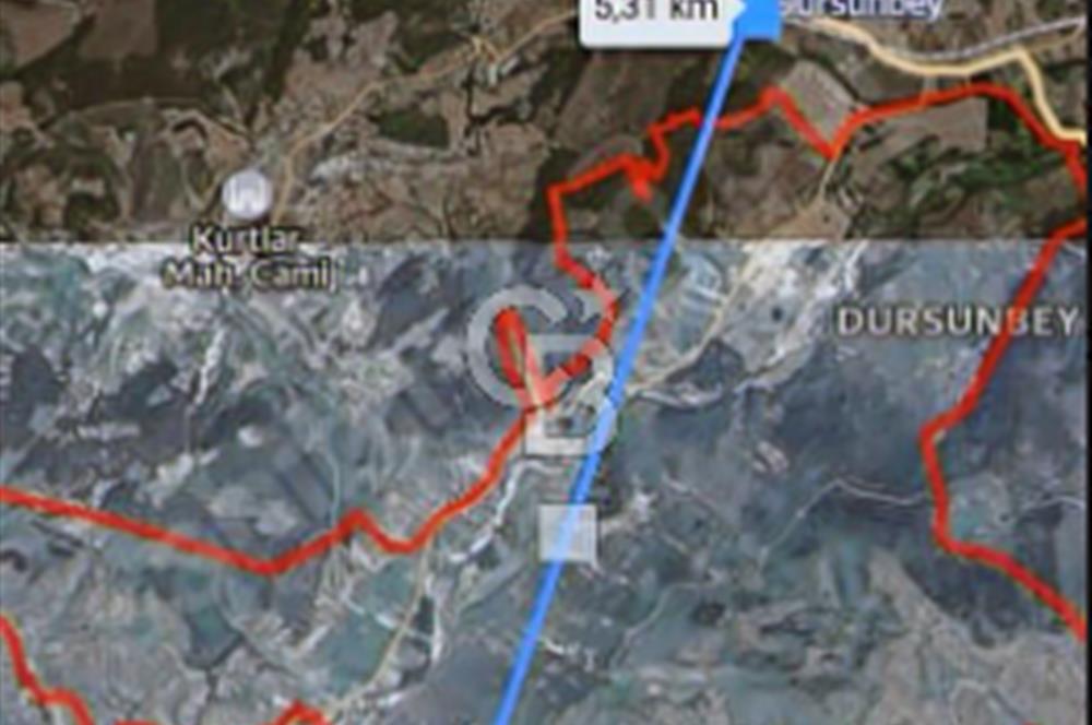 Balıkesir/Dursunbey Aşağıyağcılar'da asfalta cepheli 1741m2...