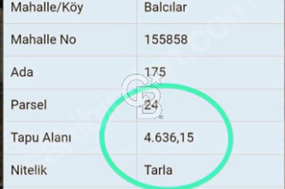 LAPSEKİ KÖPRÜ BÖLGESİNDE İMARA BİTİŞİK RESMİ YOLLU "535M2"PARSEL