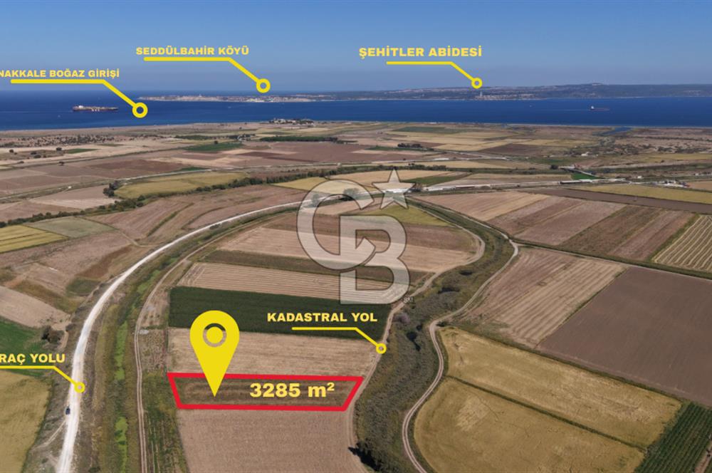 ÇANAKKALE KUMKALEDE VERİMLİ 3285 m² SATILIK TARIM ARAZİSİ