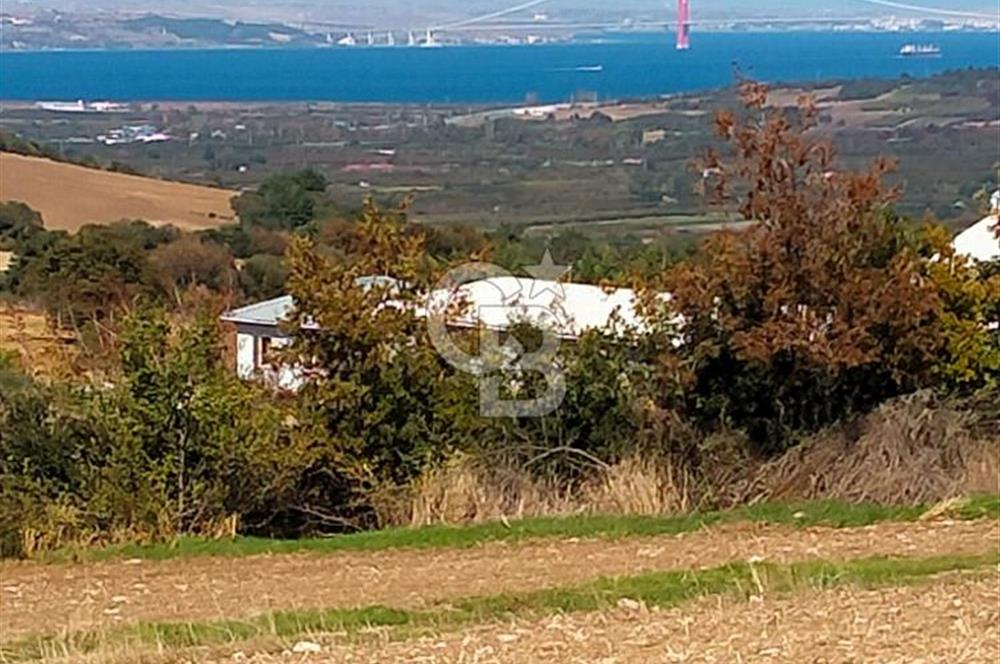 Lapseki Kangırlı'da Boğaz ve1915 Köprüsü Manzaralı Satılık Tarla