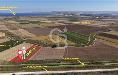 ÇANAKKALE KUMKALEDE VERİMLİ 3285 m² SATILIK TARIM ARAZİSİ