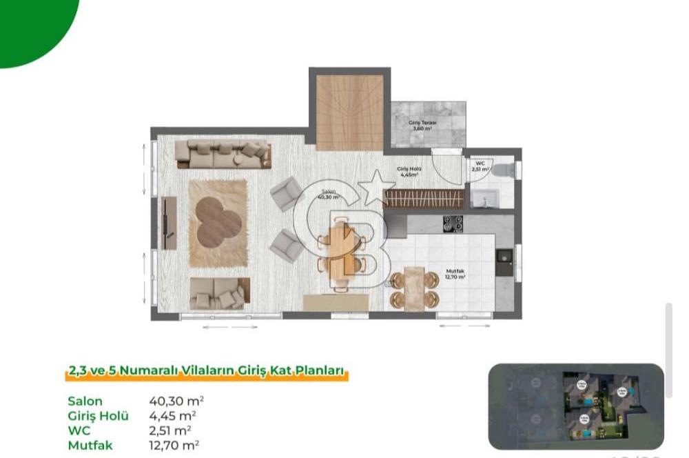 Muğla Menteşe Ortaköy Mahallesi Fırsat Satılık Villalar