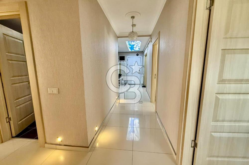 PAMUKLARDA CADDE ÜZERİ GÜNEY CEPHE MANZARALI LÜX YAPILI 3+1...