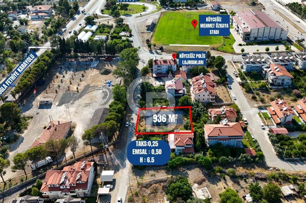 MUĞLA/KÖYCEĞİZ MERKEZ'DE 936M² EMSAL 0.50VİLLA&KONUT İMARLI ARSA