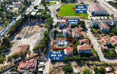 MUĞLA/KÖYCEĞİZ MERKEZ'DE 936M² EMSAL 0.50VİLLA&KONUT İMARLI ARSA