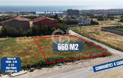 BÜYÜKÇEKMECE KUMBURGAZ 660M² DENİZ MANZARALI VİLLA İMARLI ARSA