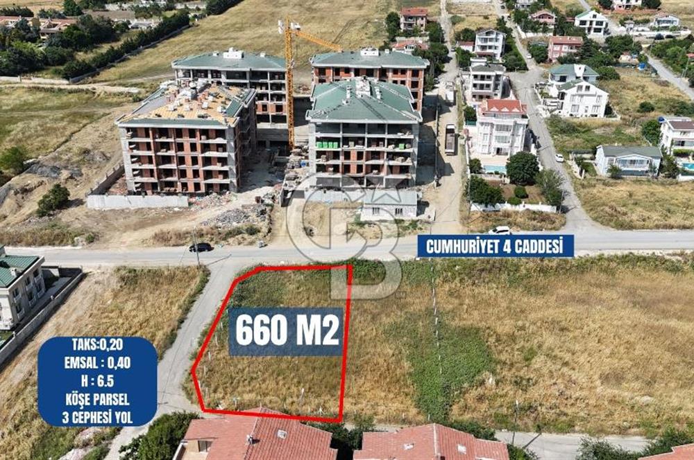 BÜYÜKÇEKMECE KUMBURGAZ 660M² DENİZ MANZARALI VİLLA İMARLI ARSA