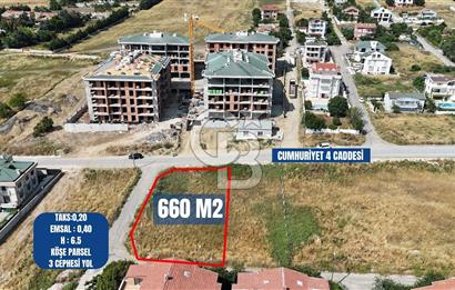 BÜYÜKÇEKMECE KUMBURGAZ 660M² DENİZ MANZARALI VİLLA İMARLI ARSA