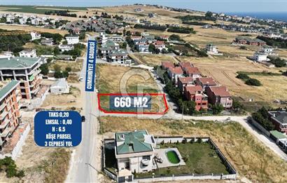 BÜYÜKÇEKMECE KUMBURGAZ 660M² DENİZ MANZARALI VİLLA İMARLI ARSA