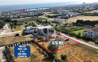 BÜYÜKÇEKMECE KUMBURGAZ 676M² DENİZ MANZARALI VİLLA İMARLI ARSA