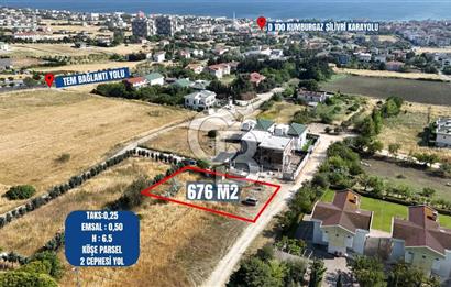 BÜYÜKÇEKMECE KUMBURGAZ 676M² DENİZ MANZARALI VİLLA İMARLI ARSA