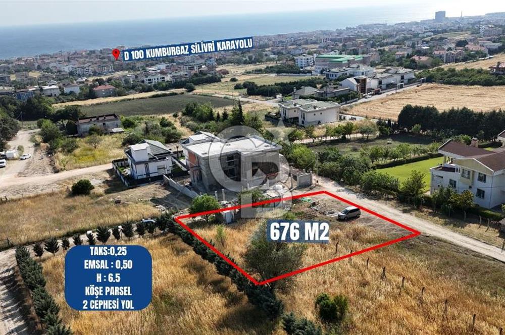 BÜYÜKÇEKMECE KUMBURGAZ 676M² DENİZ MANZARALI VİLLA İMARLI ARSA