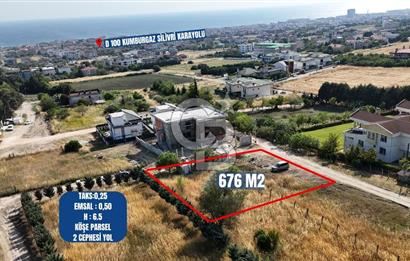 BÜYÜKÇEKMECE KUMBURGAZ 676M² DENİZ MANZARALI VİLLA İMARLI ARSA